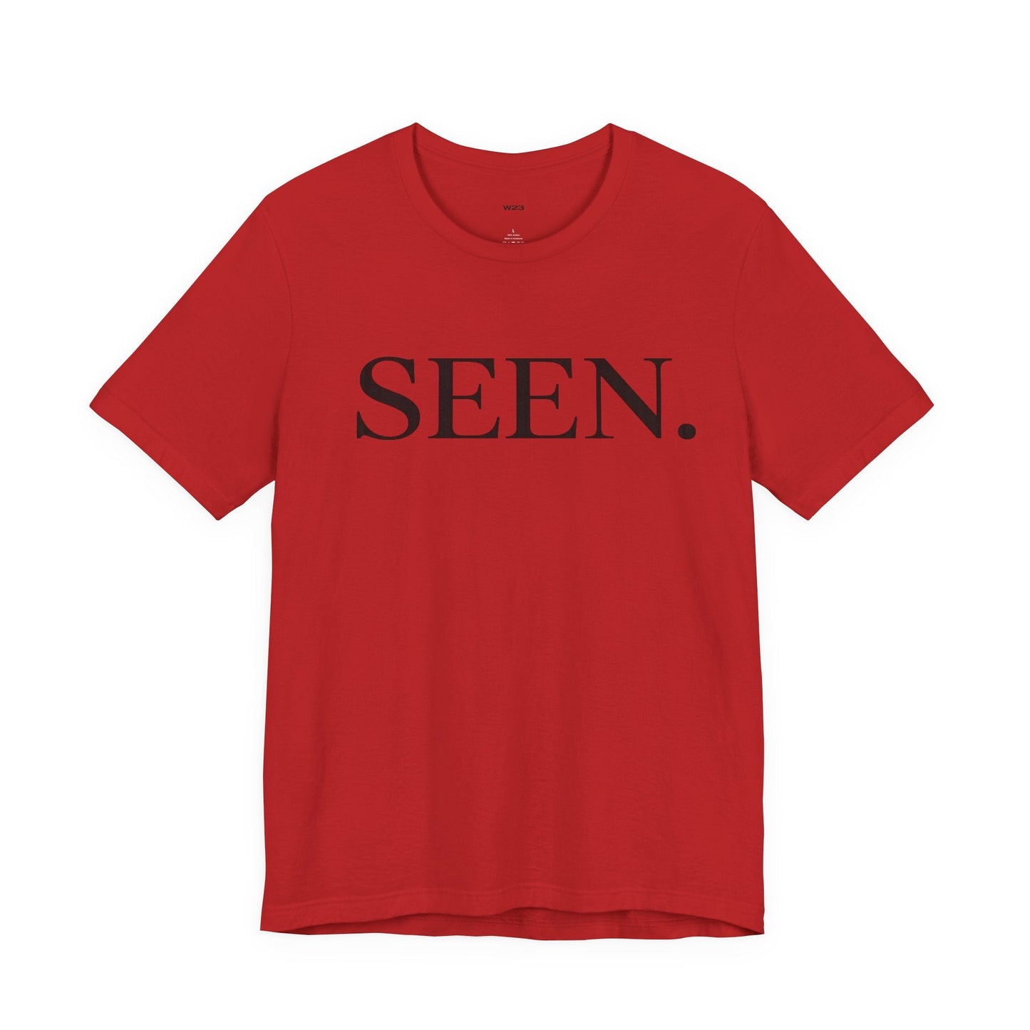 SEEN. Minimalist Tee — Black Ink Edition