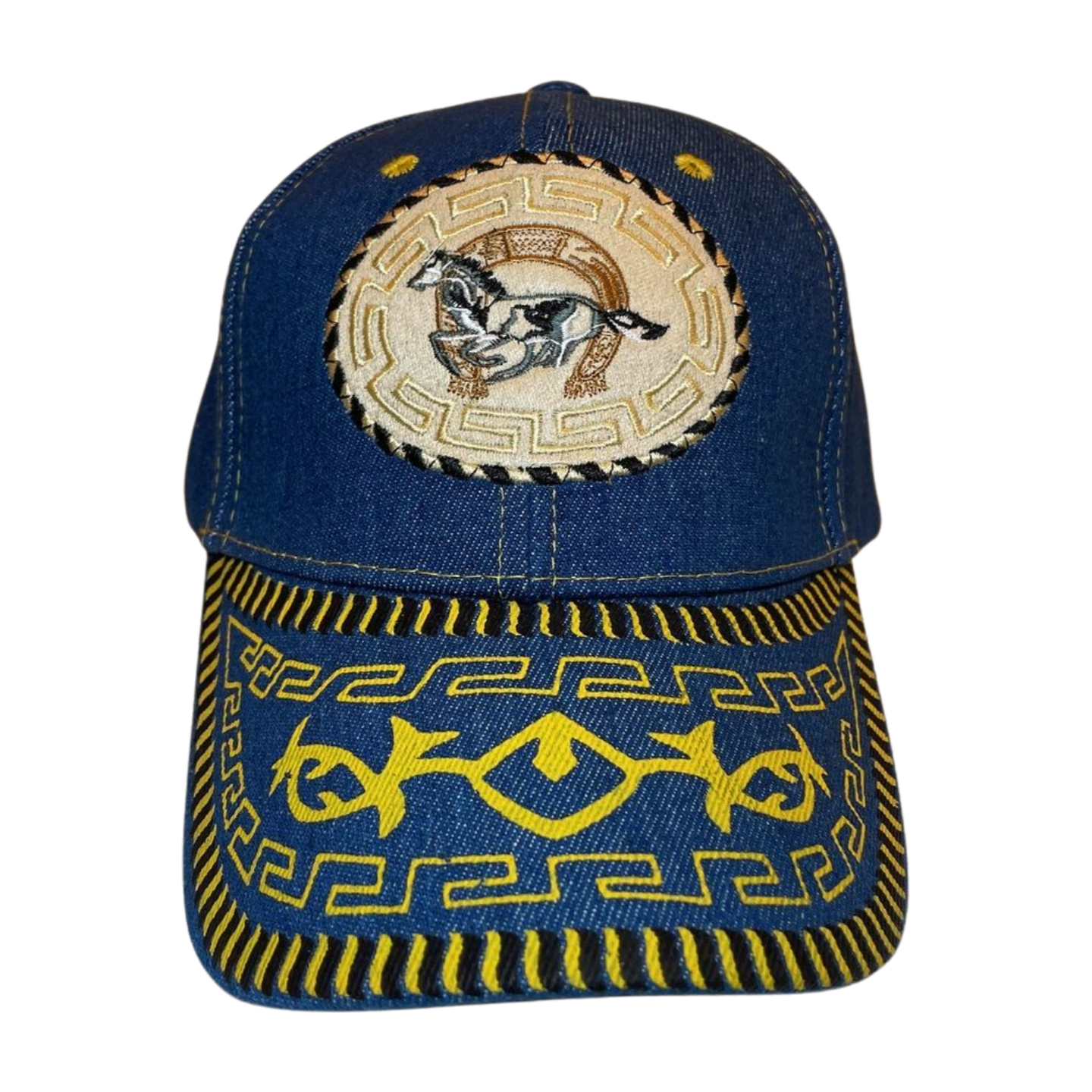 HP-DZ-cowboy embroidery velcro ball cap-$5.50