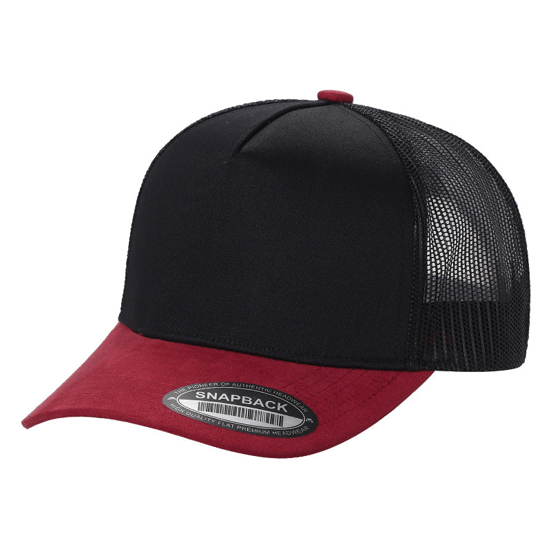 5panel Twillcrown Mesh Back Suede Bill Blank Caps Tcms | Burzip Inc