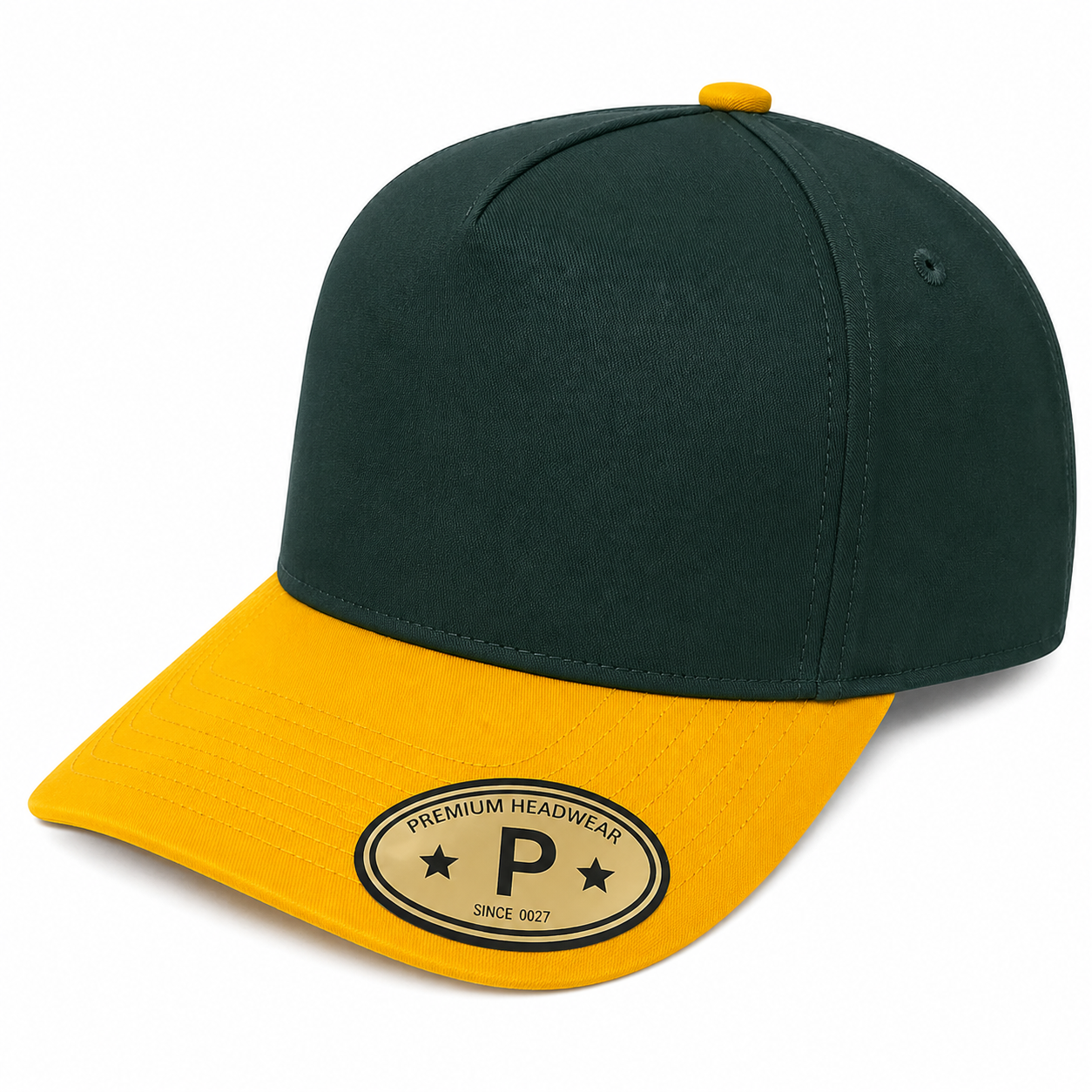 5panel Twill Fabric 5tone with Cream Crown 2tone Blank Caps Tctan | Burzip Inc