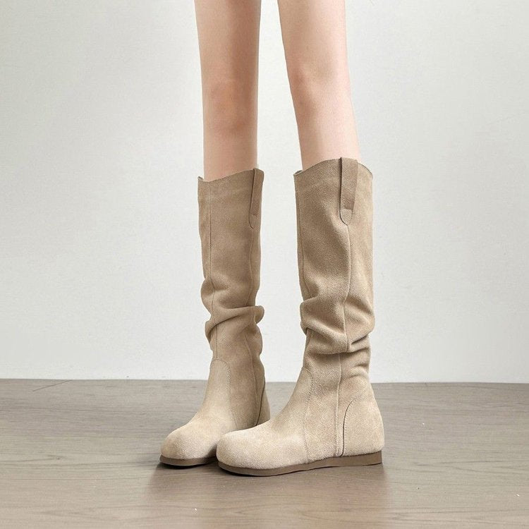 đź–¤ Creeper Knight Flat Heel Cowboy Boots for Women
