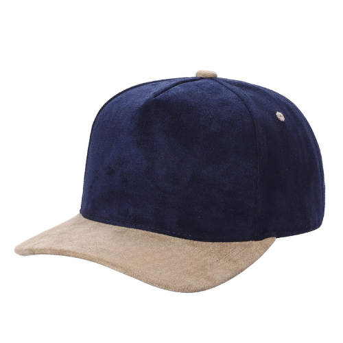 5SUEDE-5Panel Whole Suede Fabric Snapback ballcap-$6.50