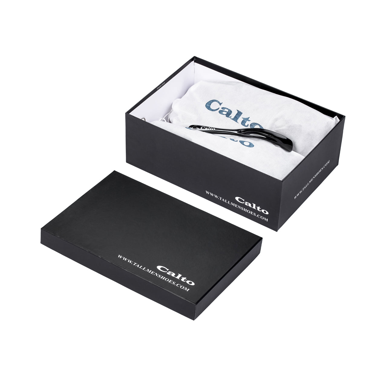 CALTO - Q272 - 2 Inches Taller (White & Gum Sole) -Elevated Leatherette Micro-Perforated Sneakers
