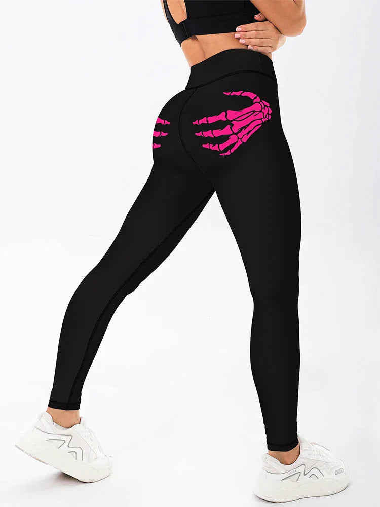 đź–¤ Women's Claw Skull High-Waisted Yoga Leggings