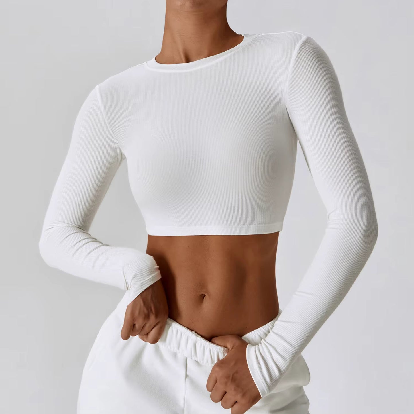 đ§ââïž Womenâs Slim Fit Long Sleeve Yoga Top