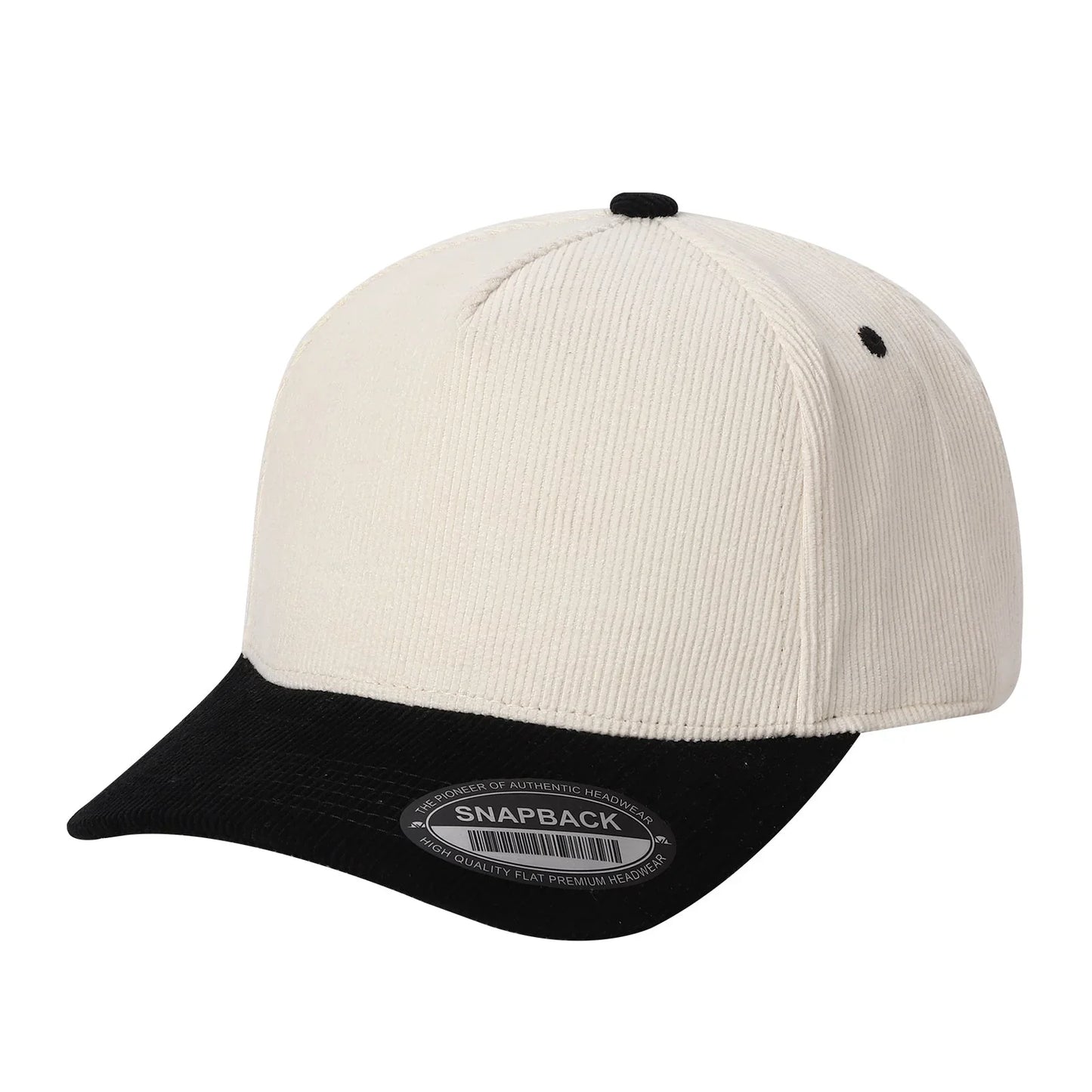 5panel Twill Head Corduroy Bill Blank Baseball Cap TCFC2 | Burzip Inc #TCFC