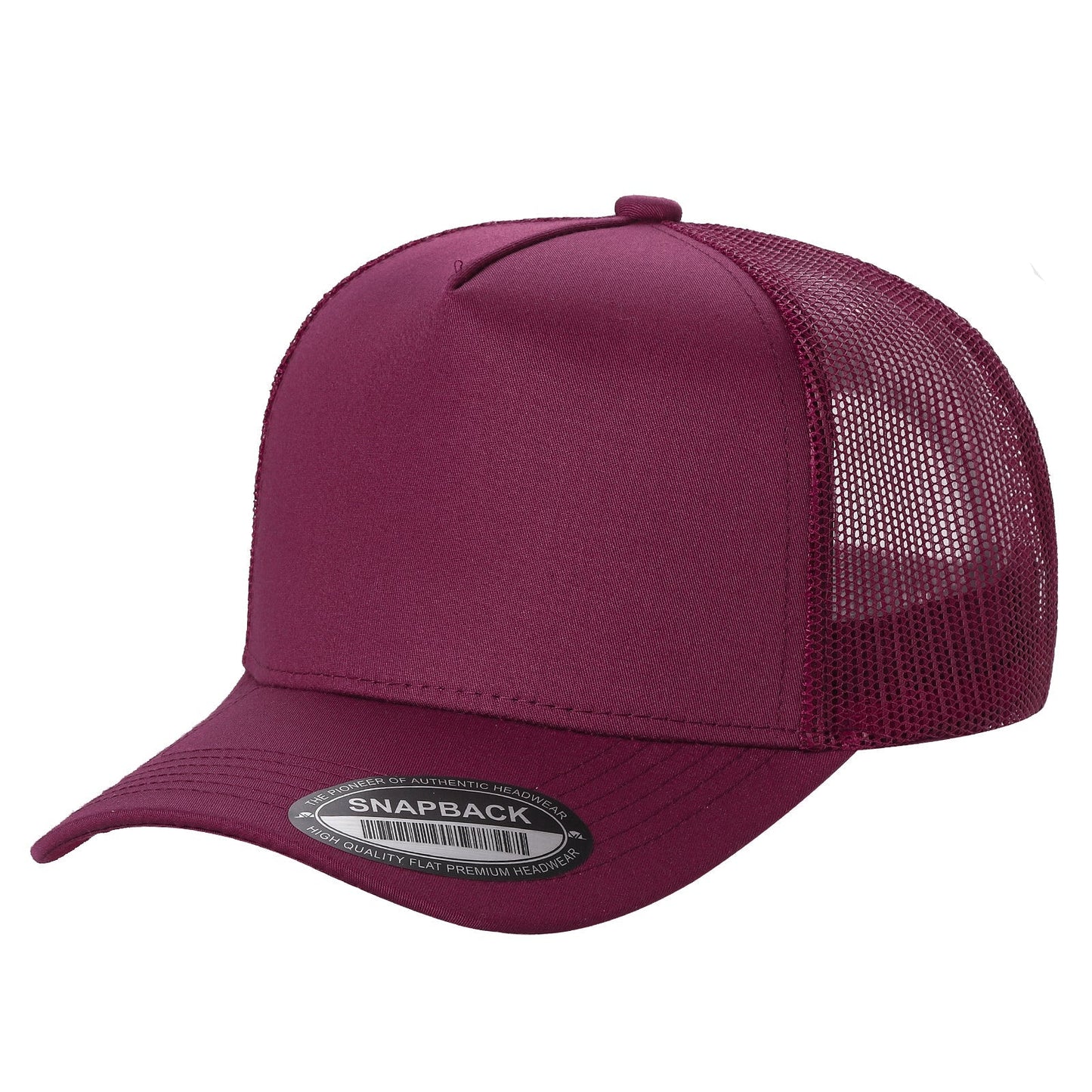 5panel Twill Crown Tracker Mesh Snapback Solid 5trtm | Burzip Inc