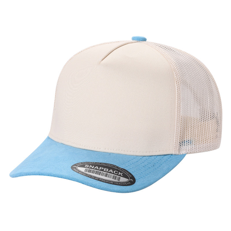 5panel Twillcrown Mesh Back Suede Bill Blank Caps Tcms | Burzip Inc