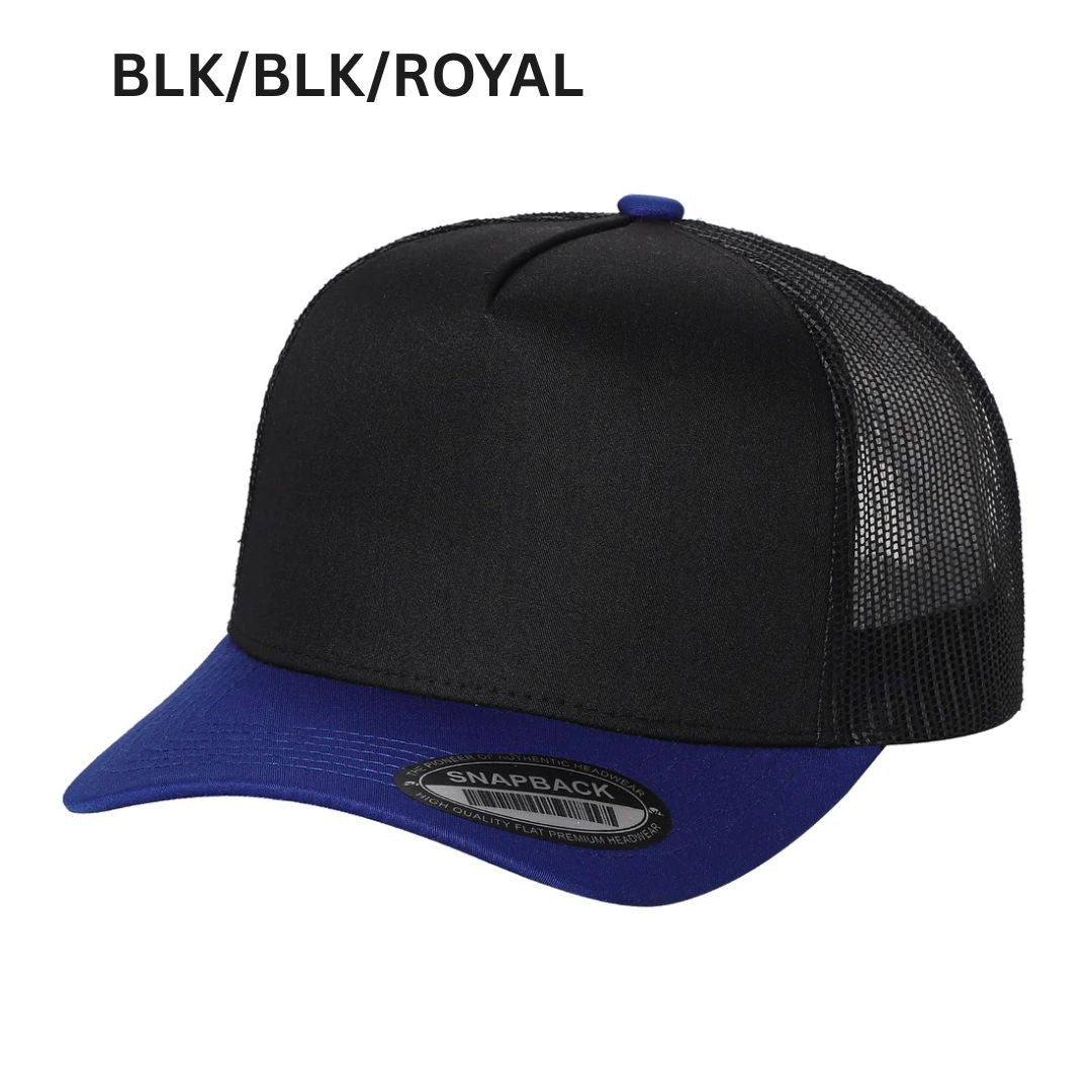 5panel Twill Crown Tracker Mesh Snapback 2tone 5trtm | Burzip Inc