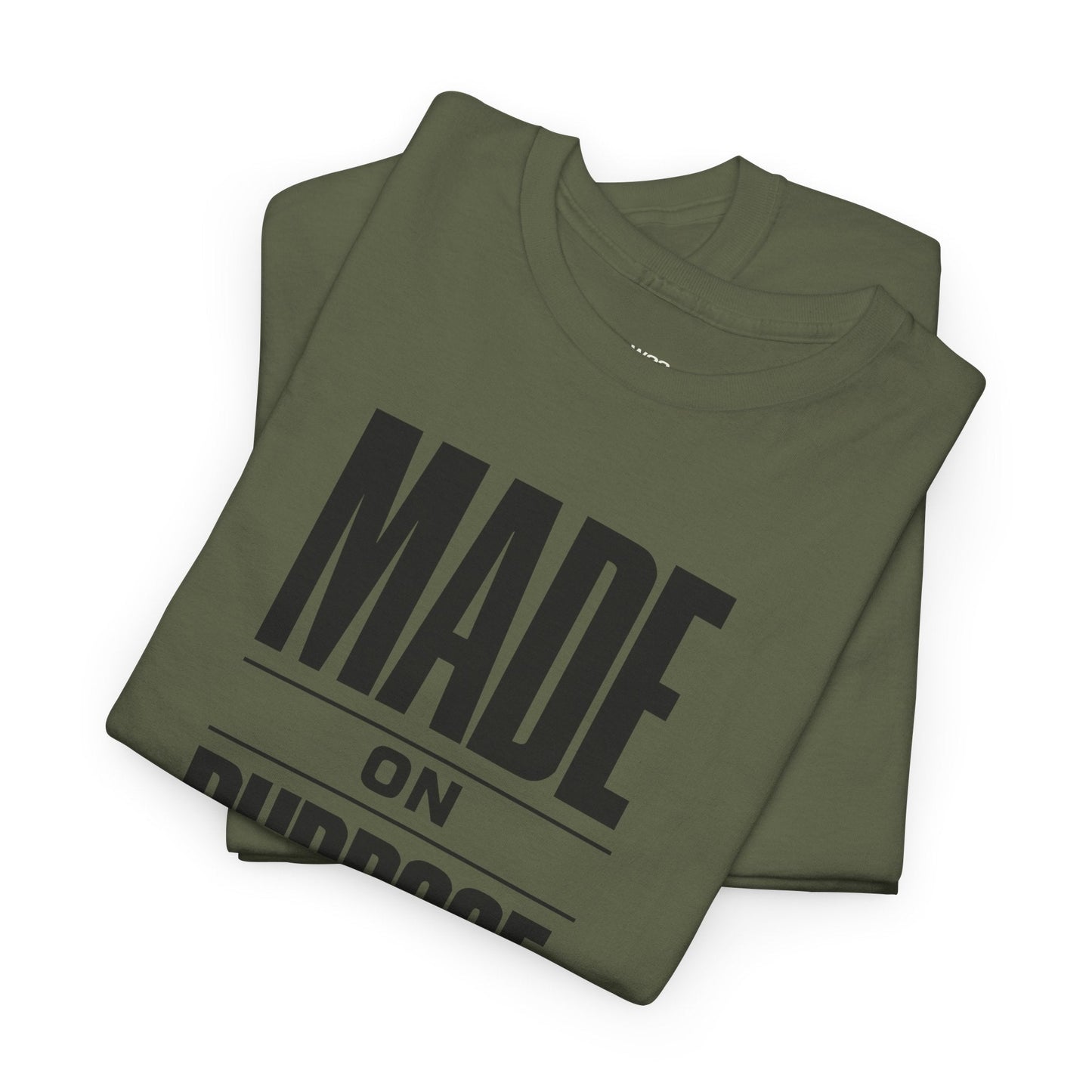 MADE ON PURPOSE. STREETWEAR GRAPHIC TEE – BOLD MINIMAL STATEMENT SHIRT | PREMIUM UNISEX FAITH-INSPIRED APPAREL