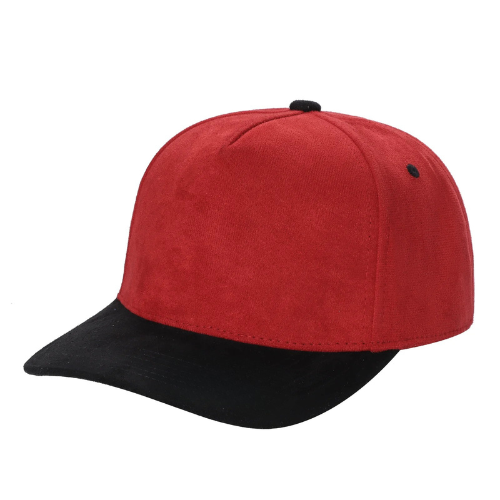 5SUEDE-5Panel Whole Suede Fabric Snapback ballcap-$6.50