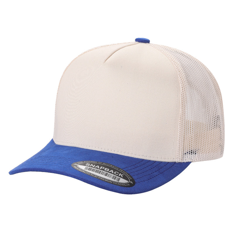 5panel Twillcrown Mesh Back Suede Bill Blank Caps Tcms | Burzip Inc