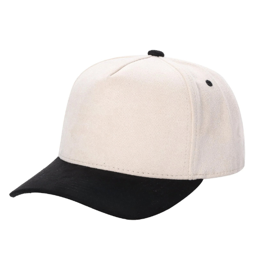 5SUEDE-5Panel Whole Suede Fabric Snapback ballcap-$6.50