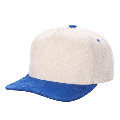 5SUEDE-5Panel Whole Suede Fabric Snapback ballcap-$6.50