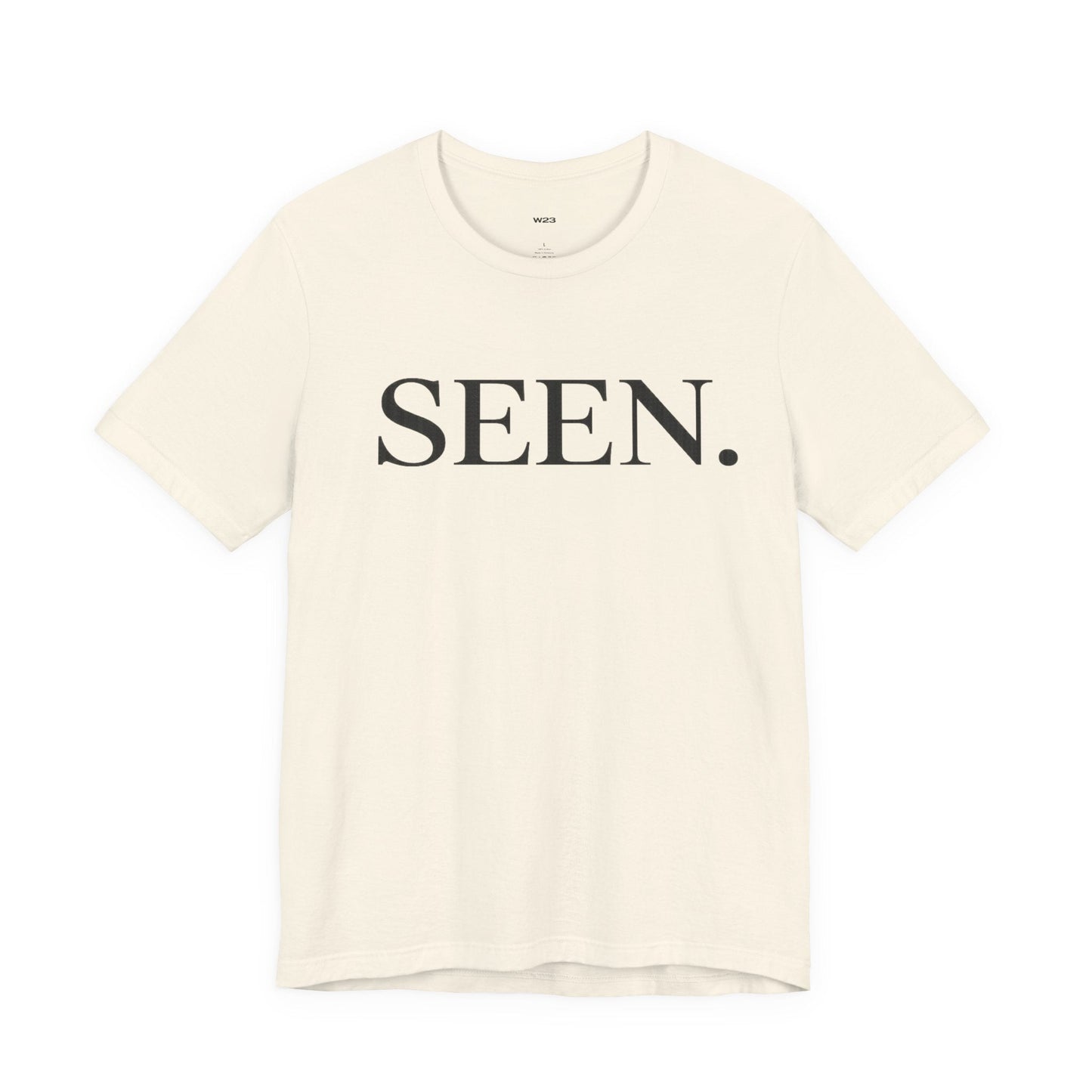 SEEN. Minimalist Tee — Black Ink Edition