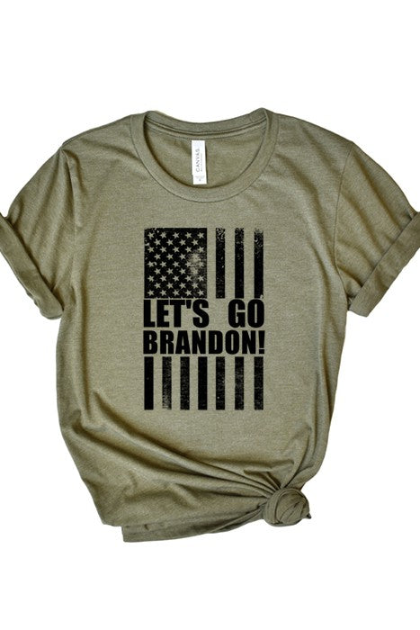 Lets Go Brandon Flag Tee