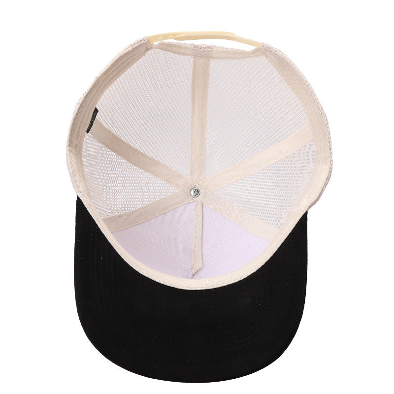 5panel Twillcrown Mesh Back Suede Bill Blank Caps Tcms | Burzip Inc