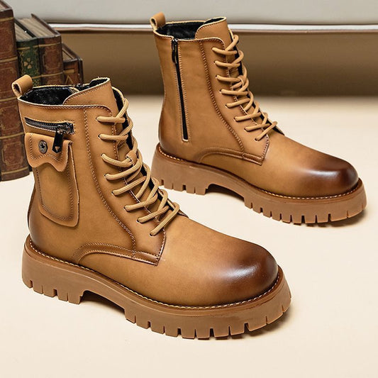 Leather Martin Boots