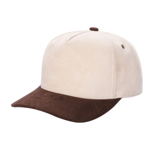 5SUEDE-5Panel Whole Suede Fabric Snapback ballcap-$6.50
