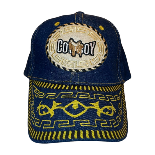 HP-DZ-cowboy embroidery velcro ball cap-$5.50