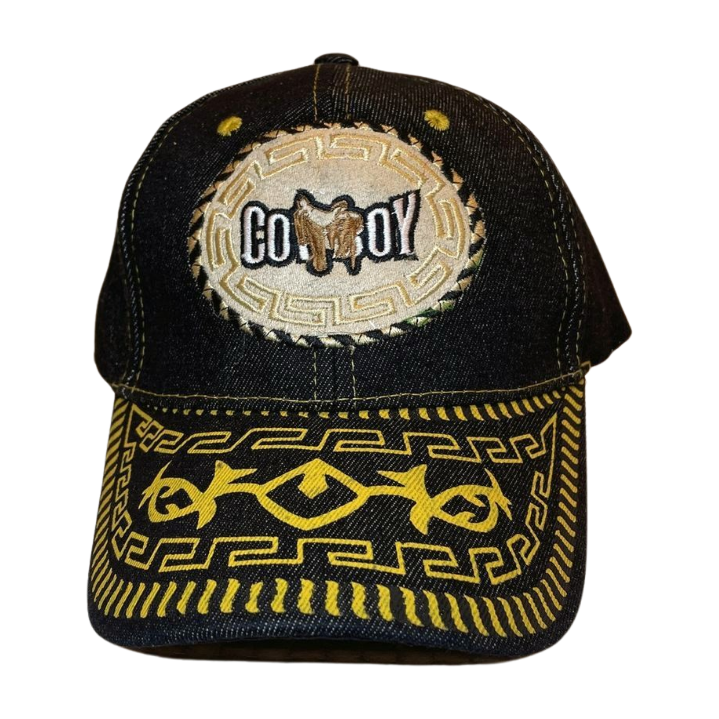 HP-DZ-cowboy embroidery velcro ball cap-$5.50
