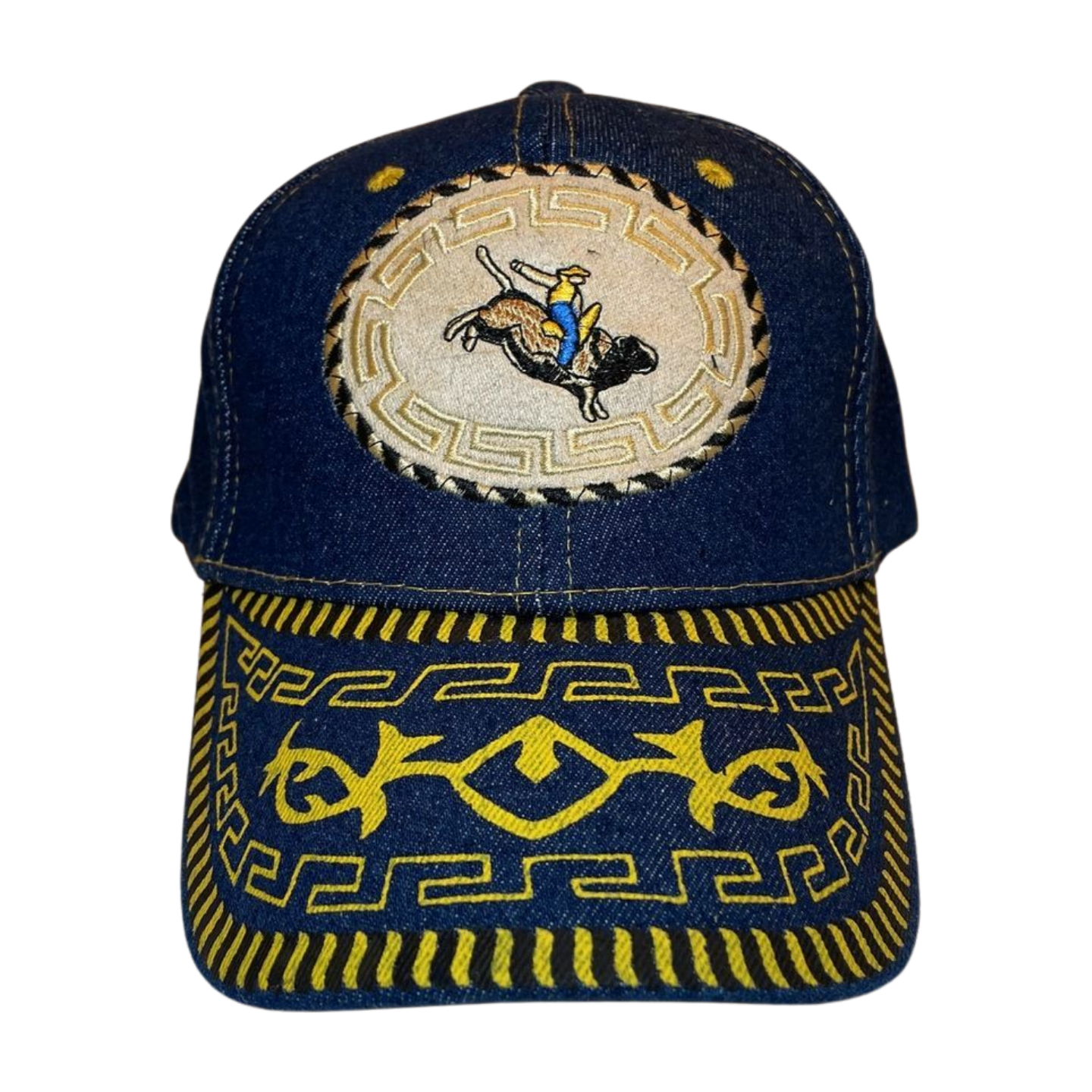 HP-DZ-cowboy embroidery velcro ball cap-$5.50