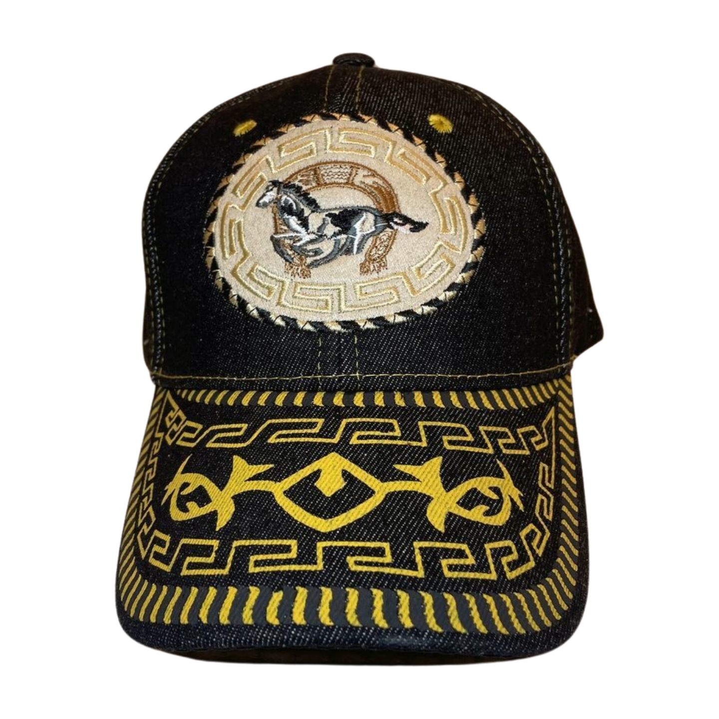 HP-DZ-cowboy embroidery velcro ball cap-$5.50