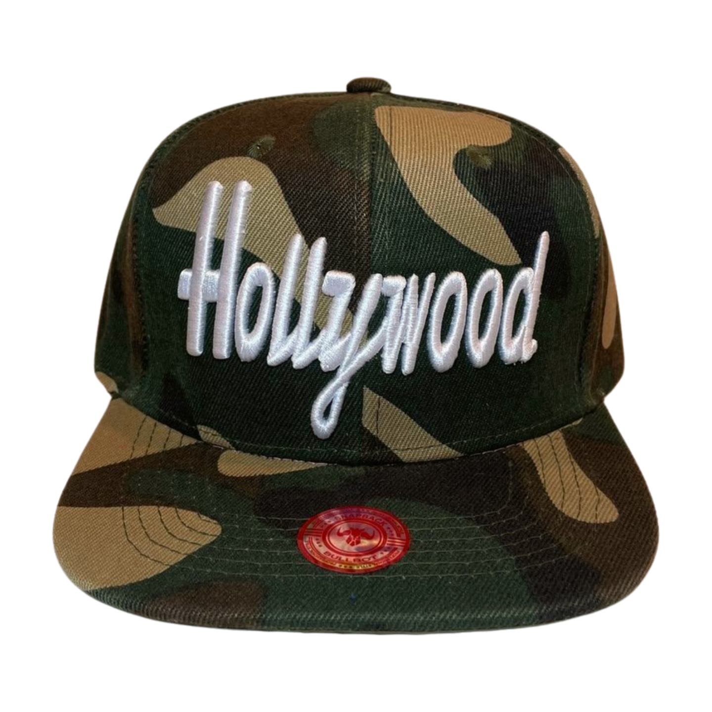 HP-DZ-HOLLYWOOD EMBROIDERY, FLAT BILL SNAPBACK 12PCS/DZ