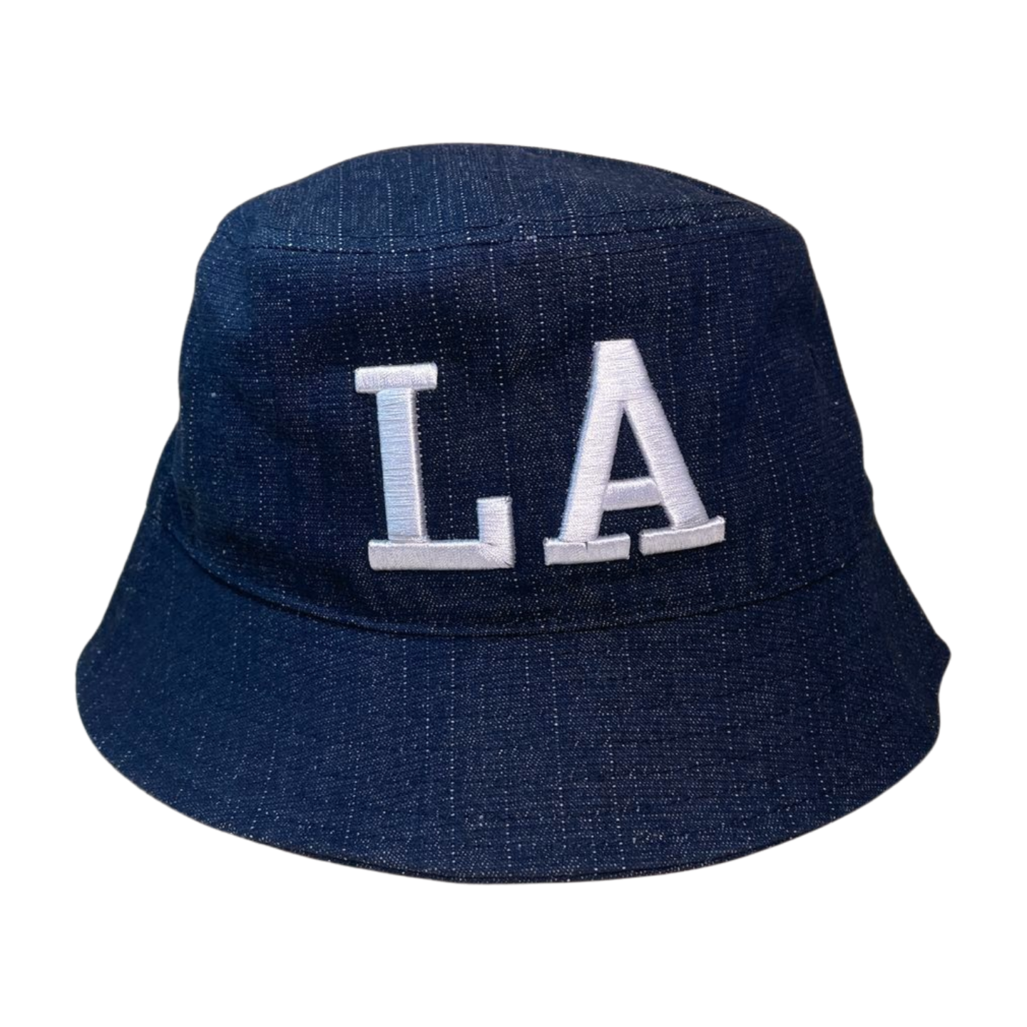 Bucket with College Font LA Embroidery Contrasted Thread Color | Burzip Inc #EMB