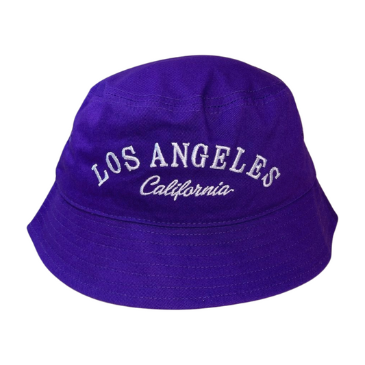 Bucket Hats with Thin Letter Embroider Los Angeles California Embbuc | Burzip Inc #EMB