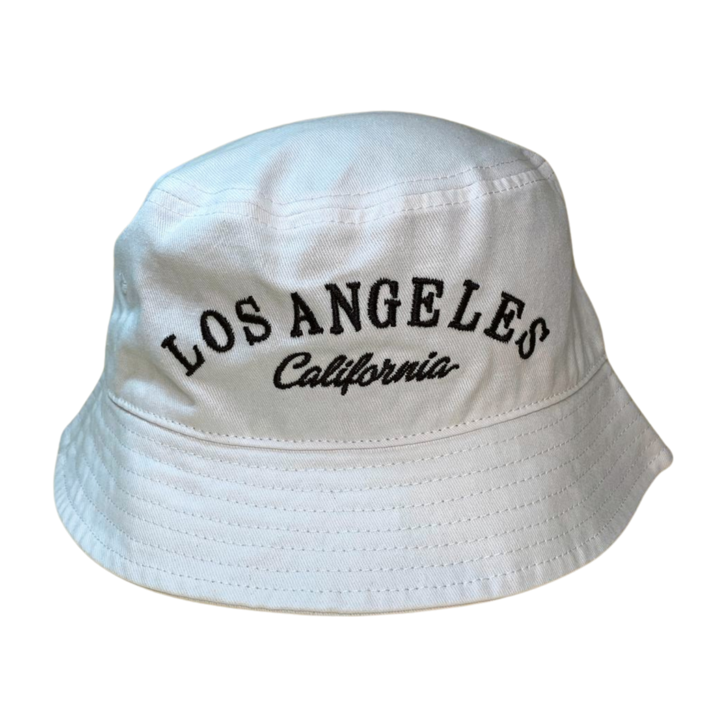 Bucket Hats with Thin Letter Embroider Los Angeles California Embbuc | Burzip Inc #EMB