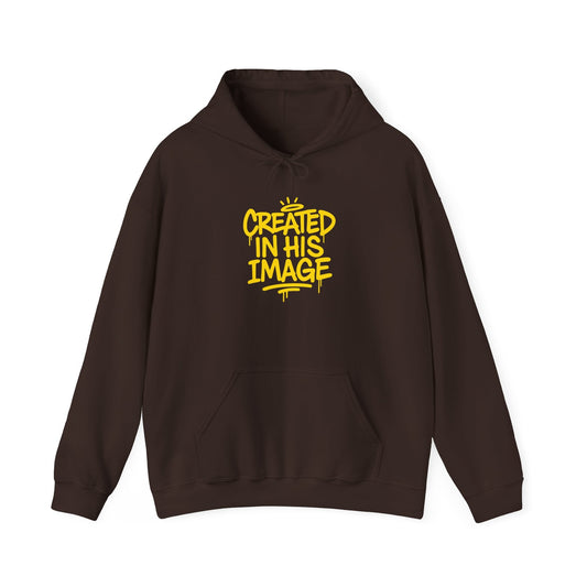 Created In His Image Hoodie — Genesis 1:27 Inspirational Pullover