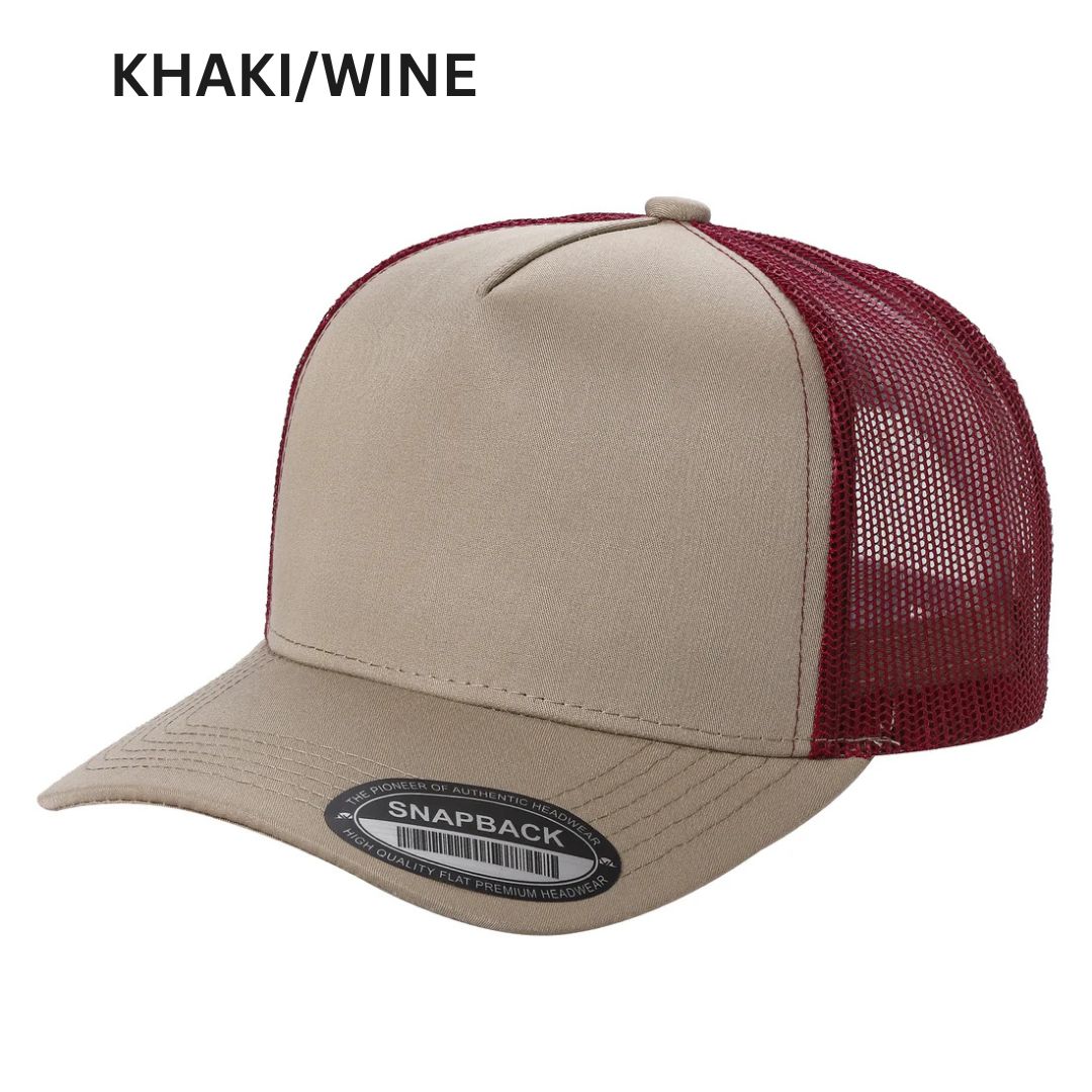 5panel Twill Crown Tracker Mesh Snapback 2tone 5trtm | Burzip Inc