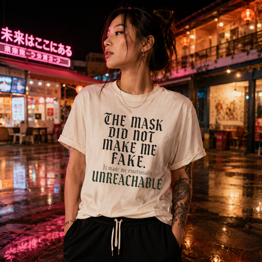 The Mask Did Not Make Me Fake — Oversized Boxy Tee