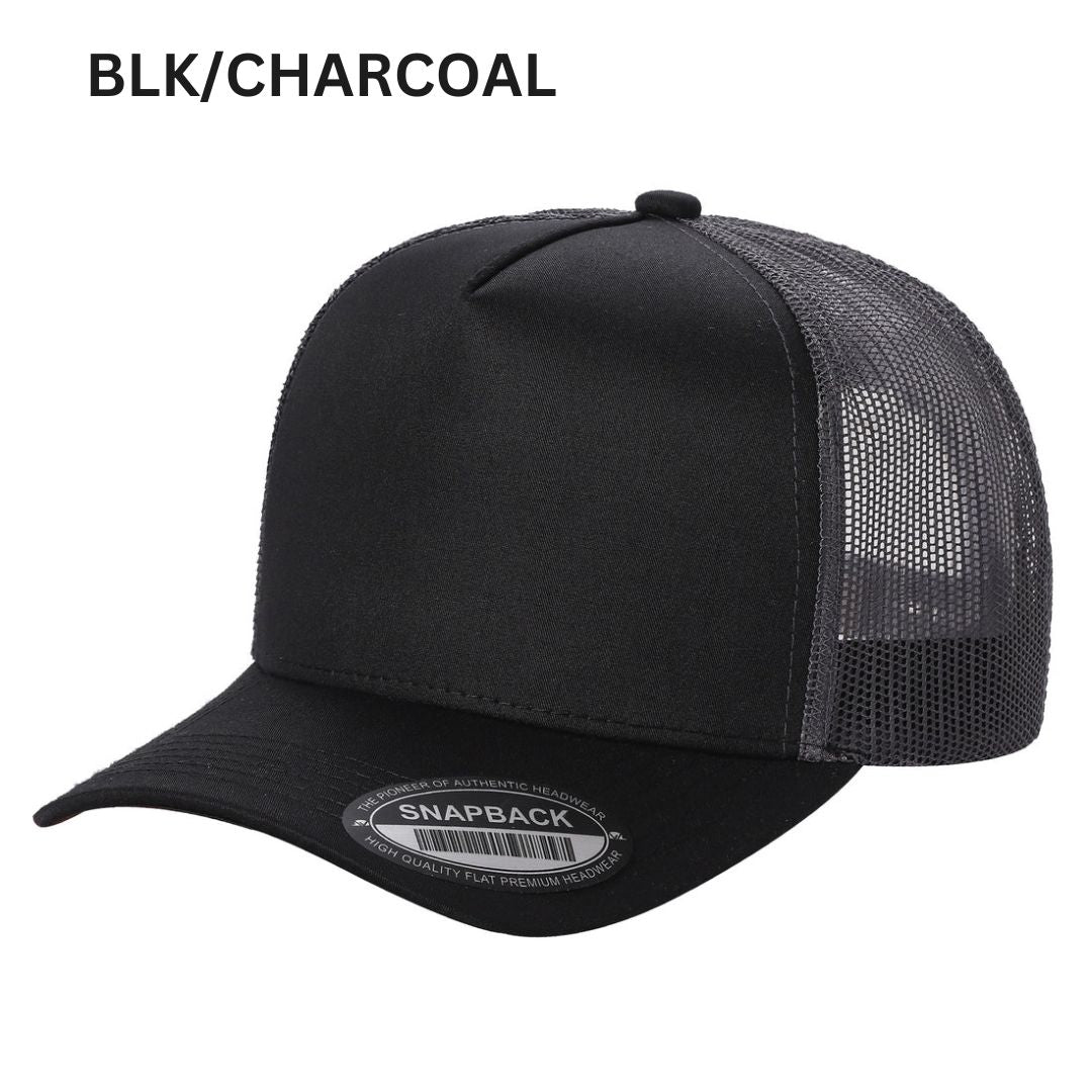 5panel Twill Crown Tracker Mesh Snapback 2tone 5trtm | Burzip Inc