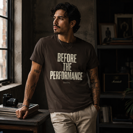 Before The Performance Tee — SEEN. Graphic Tee