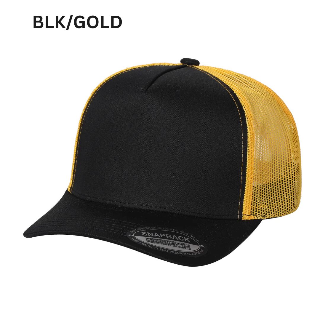 5panel Twill Crown Tracker Mesh Snapback 2tone 5trtm | Burzip Inc