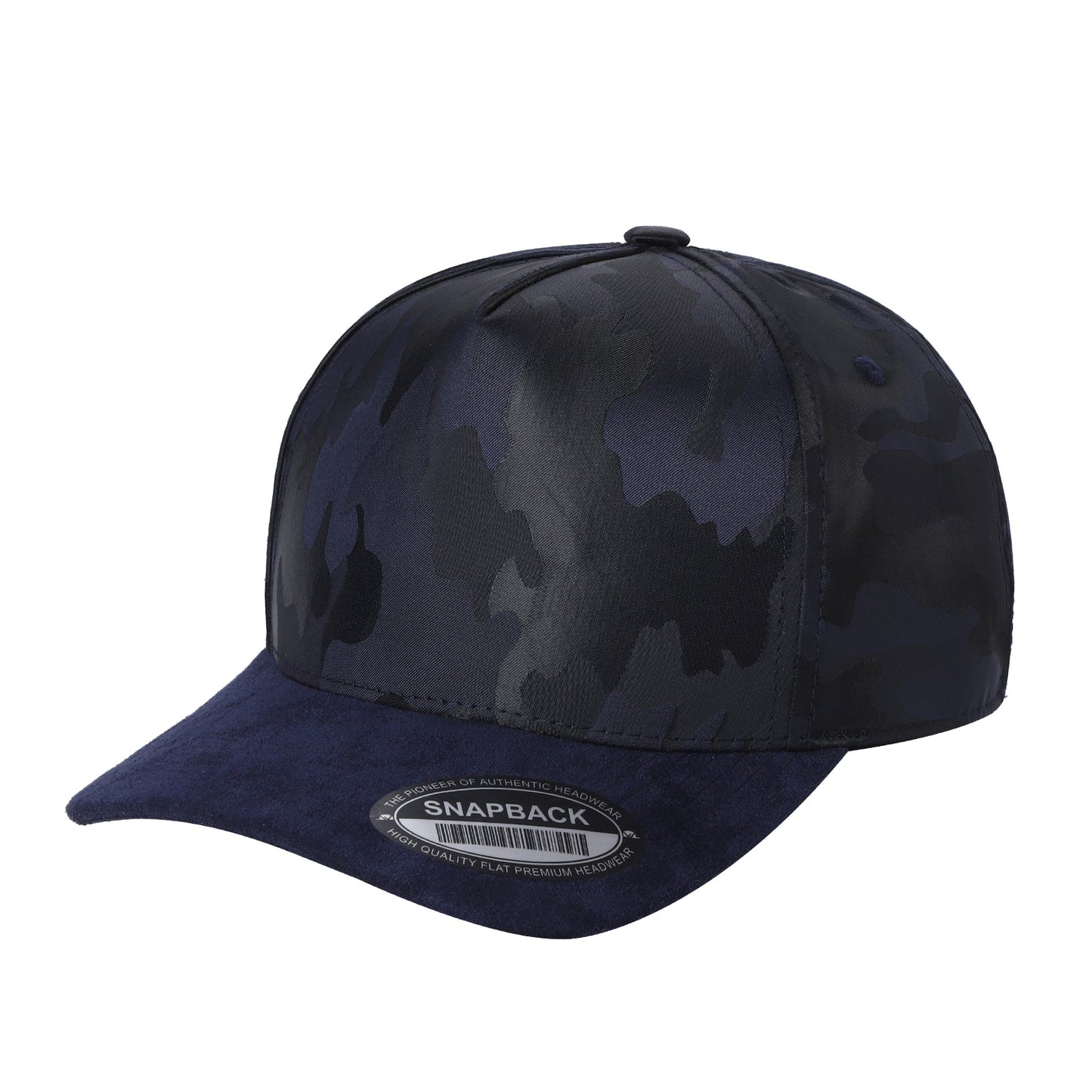 5panel Camo Head with Suede Fabric Bill Snapback Tccs | Burzip Inc