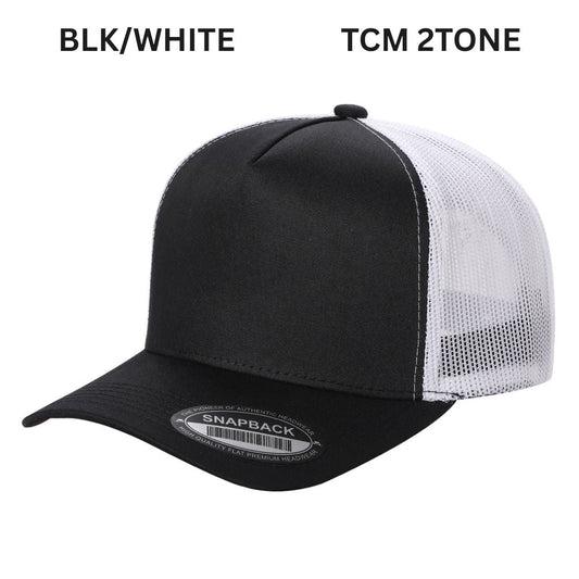 5panel Twill Crown Tracker Mesh Snapback 2tone 5trtm | Burzip Inc