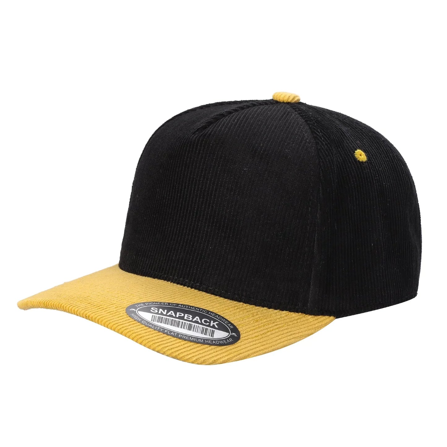 5panel Twill Head Corduroy Bill Blank Baseball Cap TCFC2 | Burzip Inc #TCFC