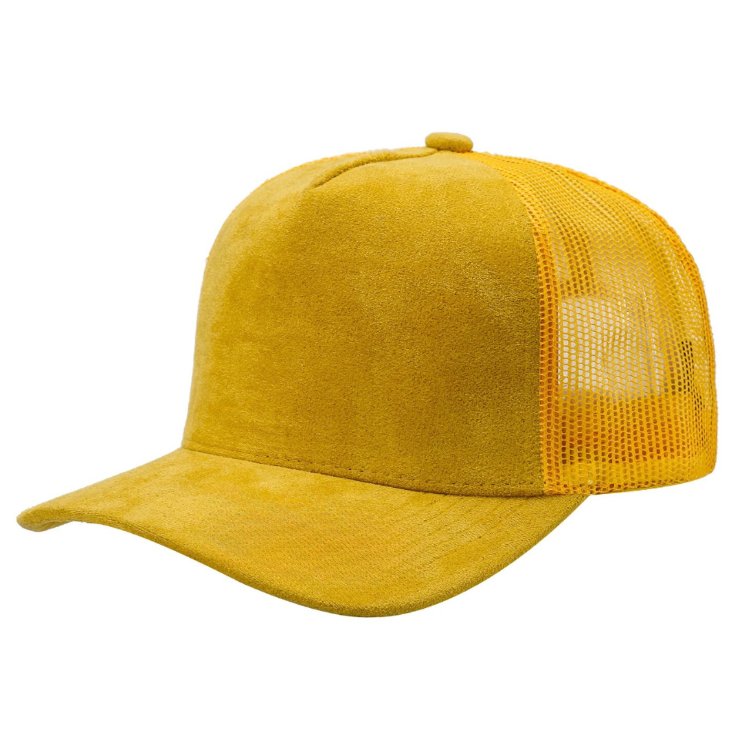 5Panel Suede Front Mesh Back Trucker Cap for Burning Art sum 520