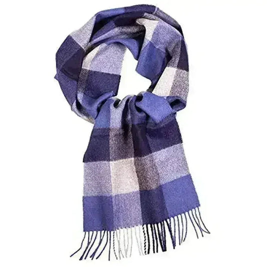 Great Natural Alpaca 100% baby alpaca scarf blue color