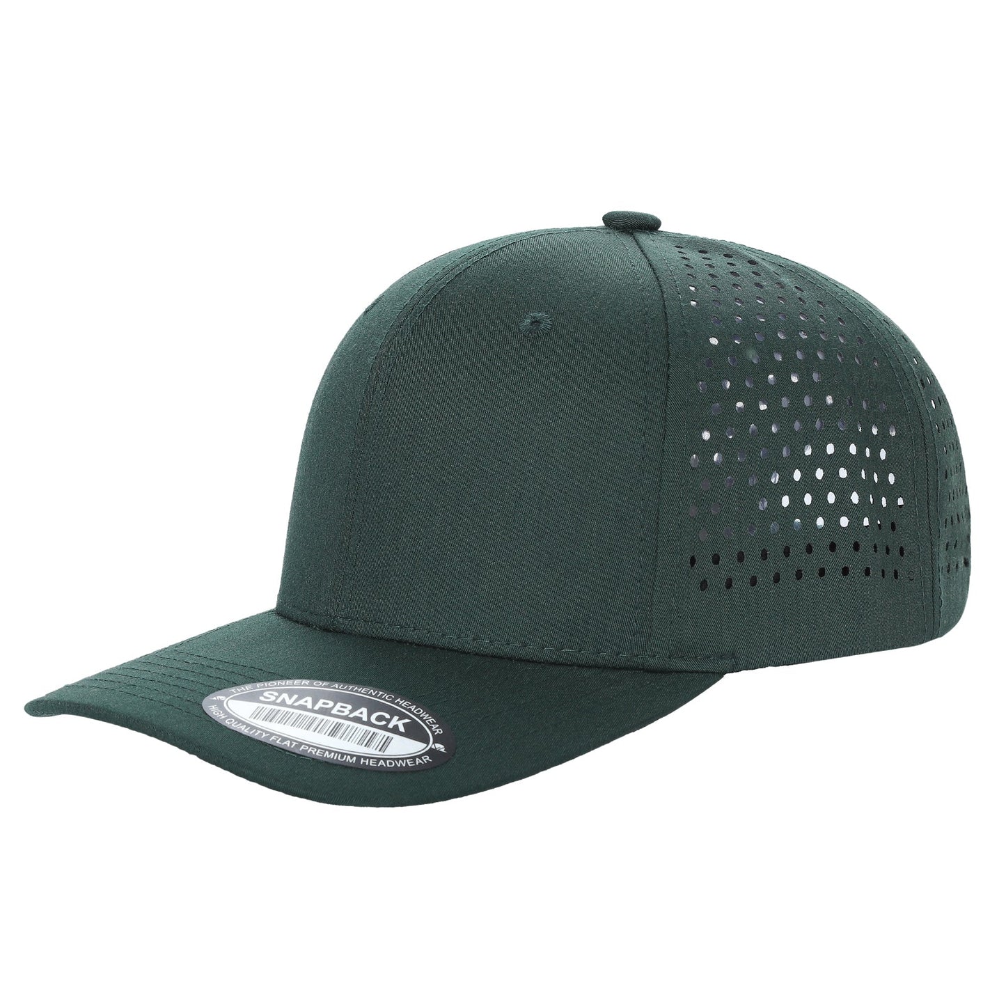 6panel Laser Performance Cap Adjustable Snap Back Hat 6laser | Burzip Inc
