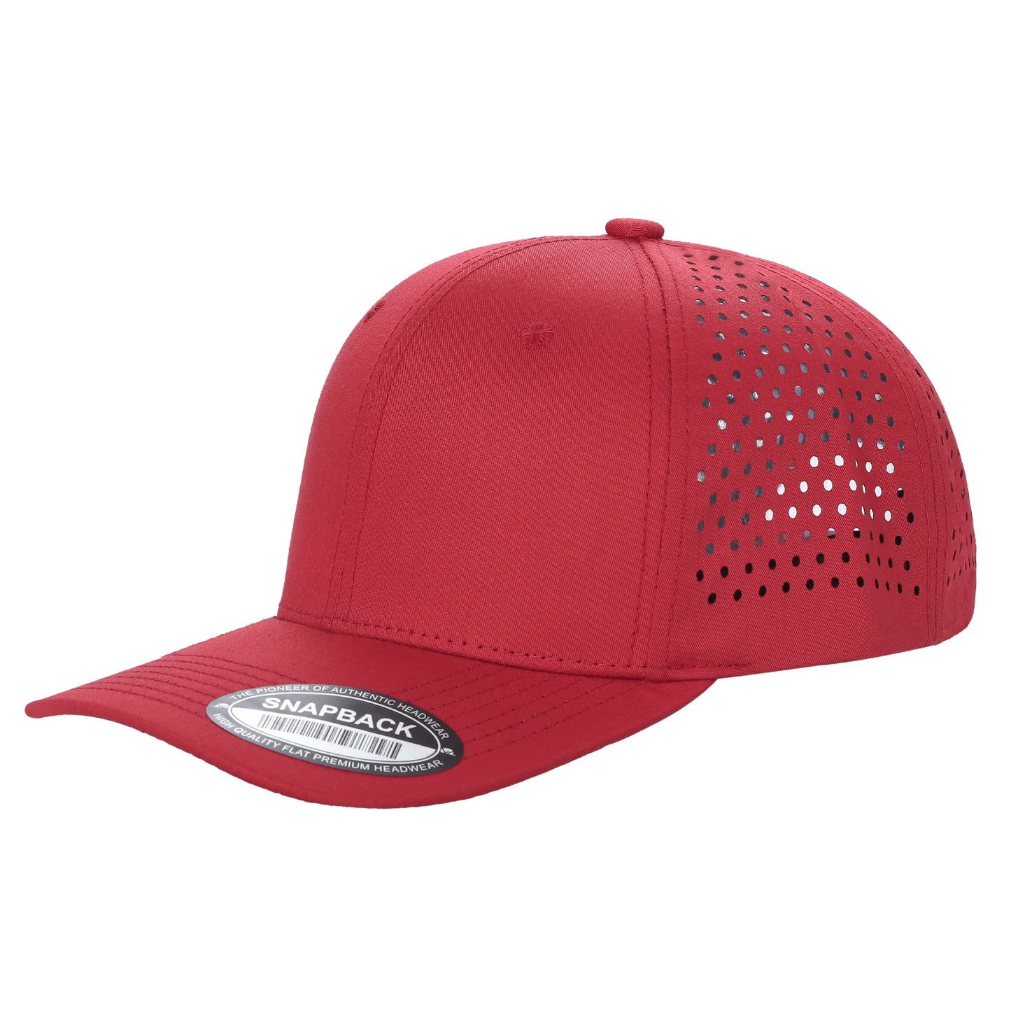 6panel Laser Performance Cap Adjustable Snap Back Hat 6laser | Burzip Inc