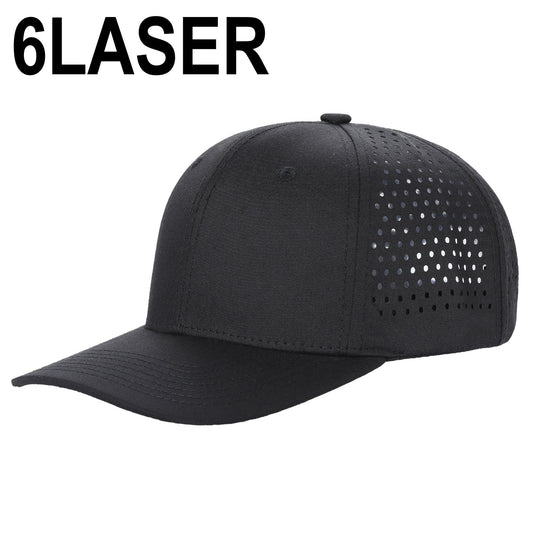 6panel Laser Performance Cap Adjustable Snap Back Hat 6laser | Burzip Inc