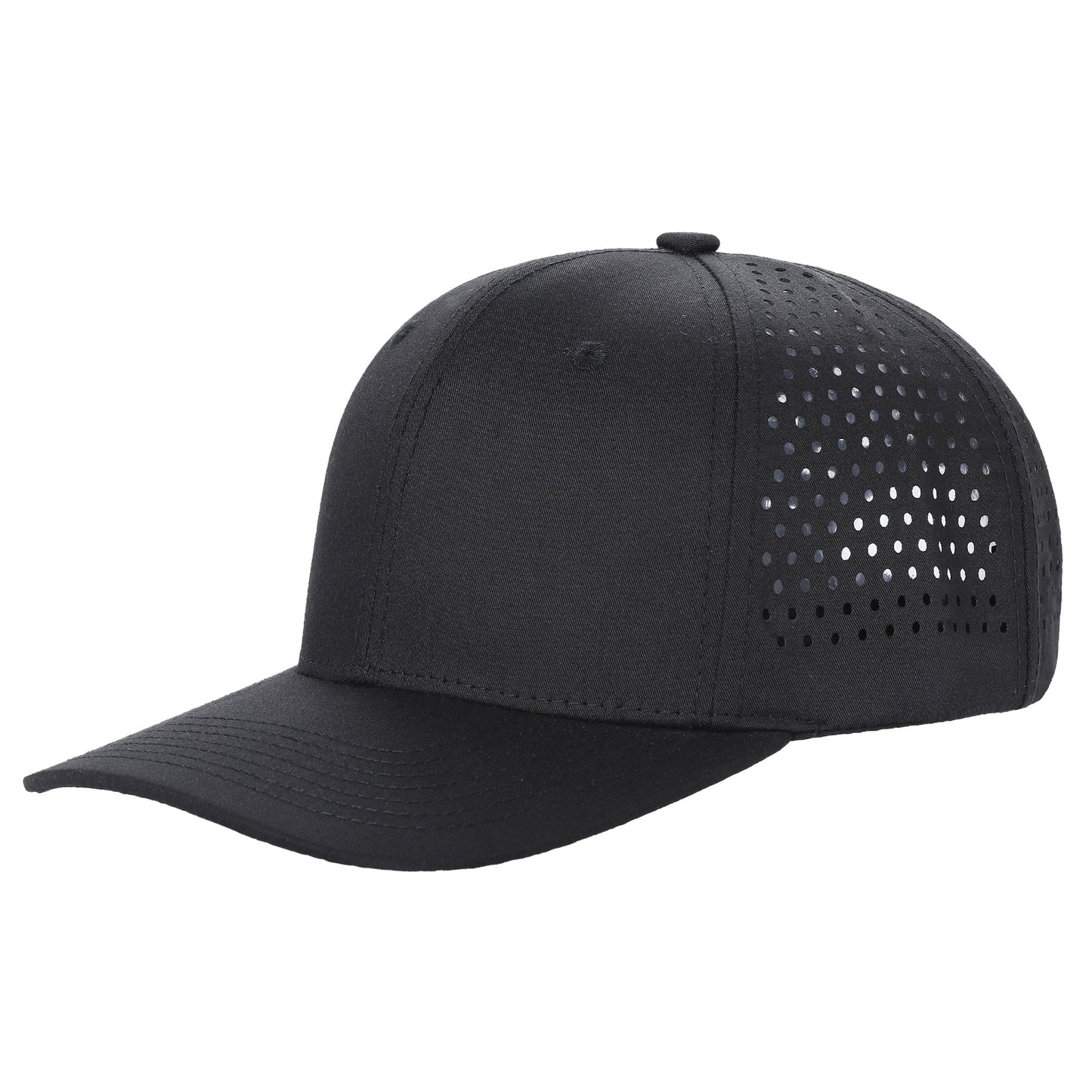 6panel Laser Performance Cap Adjustable Snap Back Hat 6laser | Burzip Inc
