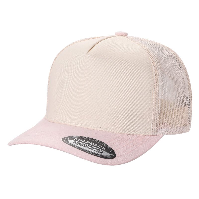 5panel Twillcrown Mesh Back Suede Bill Blank Caps Tcms | Burzip Inc