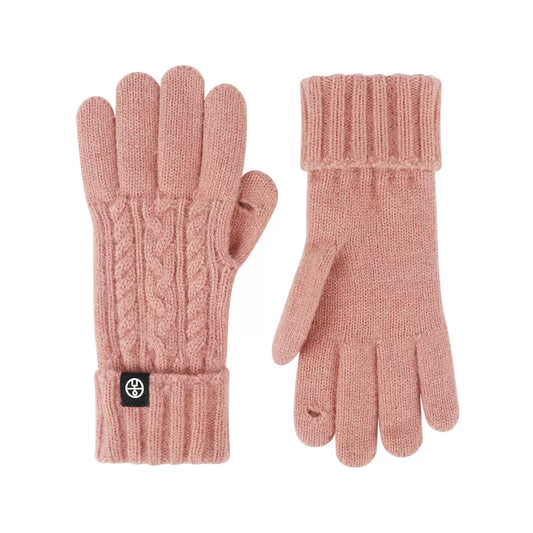 Cable Knit Touchscreen Gloves