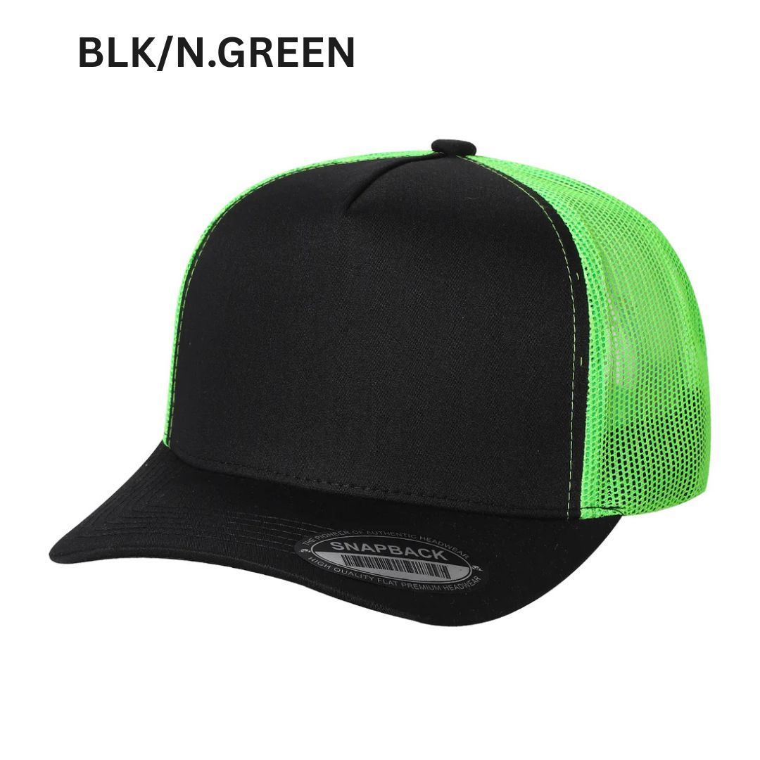 5panel Twill Crown Tracker Mesh Snapback 2tone 5trtm | Burzip Inc