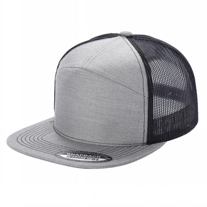 7panel Flatbill Trucker Mesh Snapback Blank Hats 7ftm | Burzip Inc
